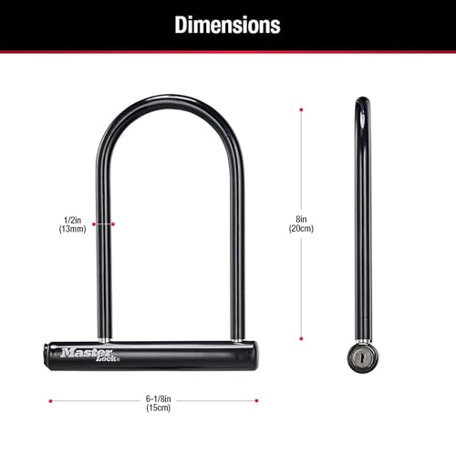 Master Lock U-Lock Bike Lock with Key