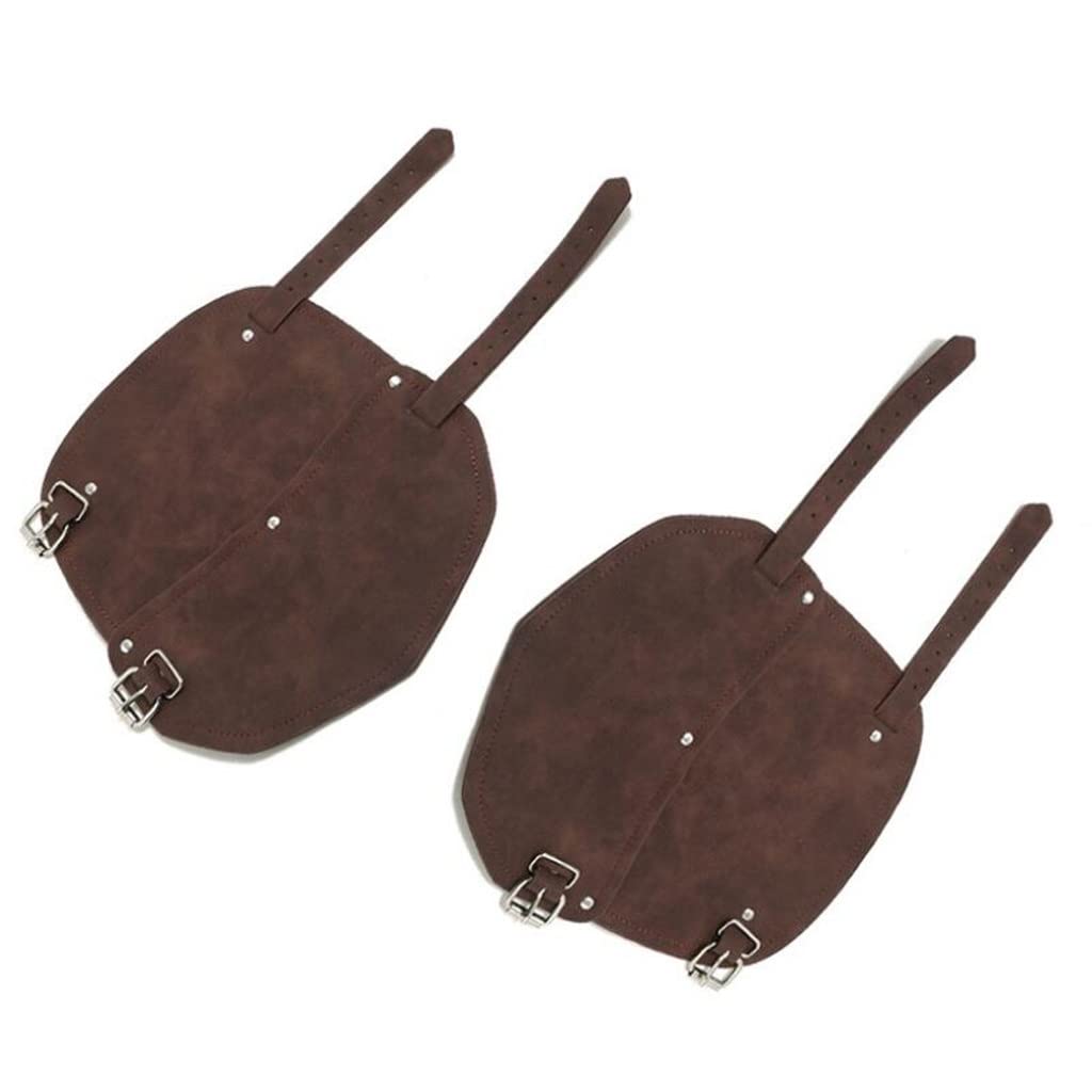 AFPSDLFJDLS Medieval Knight Leather Gauntlet Bracers