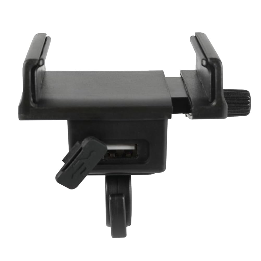 Jurtmy 100 Pack Electric Bicycle Phone Mount with USB for Charger, 48V Handlebar Cell Phone Holder for Ebike Motorcycle for ATV Scooter, Adjustable Clamp GPS Stand with 2A Charging Port