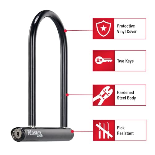 Master Lock U-Lock Bike Lock with Key