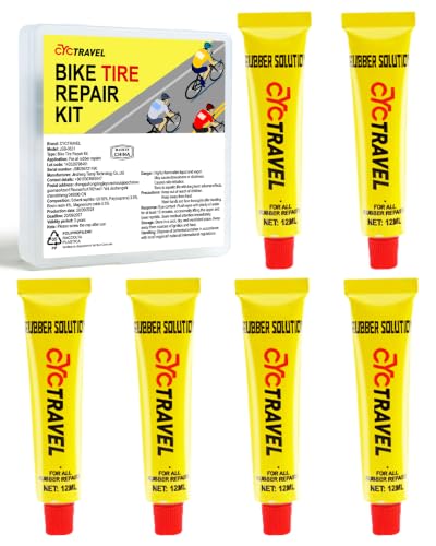 cyctravel 20-Piece Bike Tire Puncture Repair Patch Kit