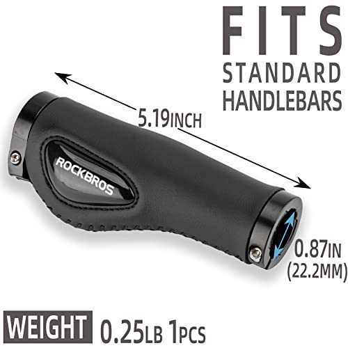 ROCKBROS Bike Handlebar Grips Ergonomics Design Soft Gel Dual Lock
