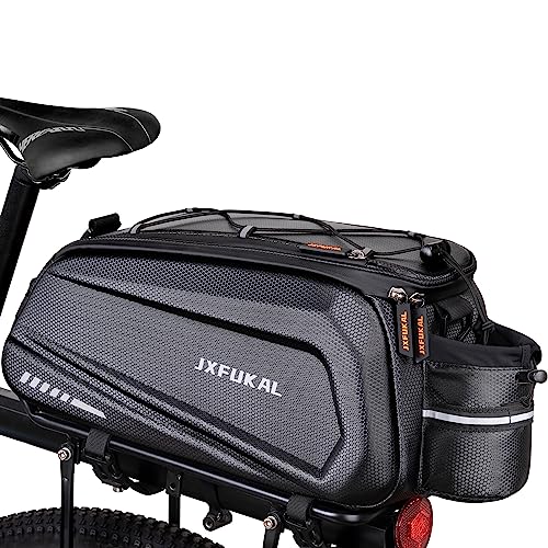 JXFUKAL Bike Bags for Bicycle Rear Rack - 9.5L/17L/40L Hard Shell Ebike Bag