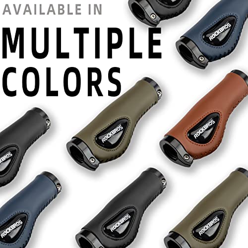 ROCKBROS Bike Handlebar Grips Ergonomics Design Soft Gel Dual Lock