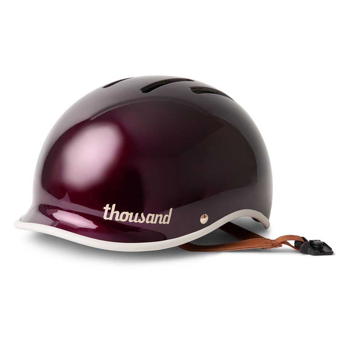 Thousand Heritage 2.0 Adult Bike Helmet; The Original Low Profile Retro Commuter Cycling Helmet Safety Certified for Bicycle Skateboard Skating Roller Skates; for Men & Women