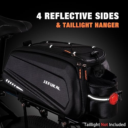 JXFUKAL Bike Bags for Bicycle Rear Rack - 9.5L/17L/40L Hard Shell Ebike Bag