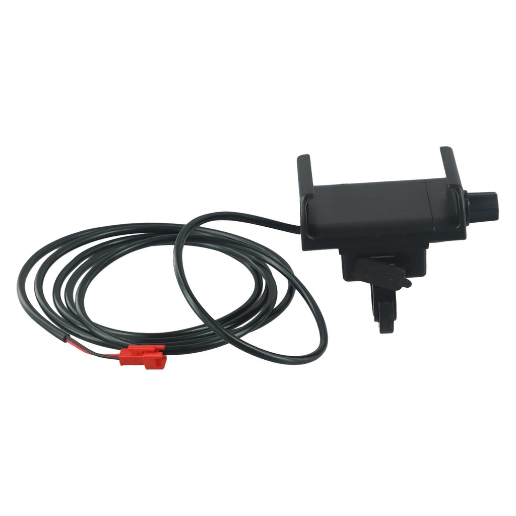 Jurtmy 100 Pack Electric Bicycle Phone Mount with USB for Charger, 48V Handlebar Cell Phone Holder for Ebike Motorcycle for ATV Scooter, Adjustable Clamp GPS Stand with 2A Charging Port