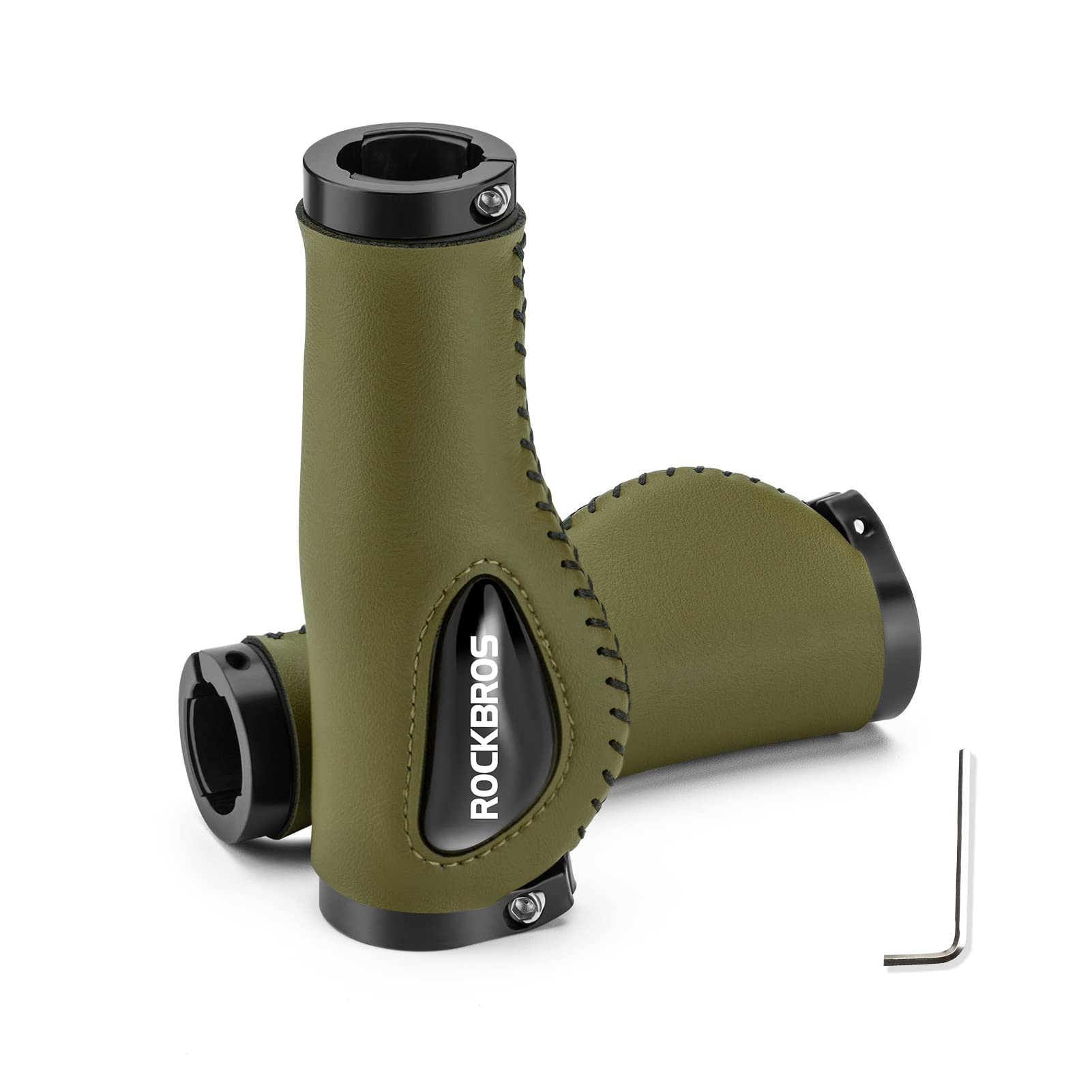 ROCKBROS Bike Handlebar Grips Ergonomics Design Soft Gel Dual Lock
