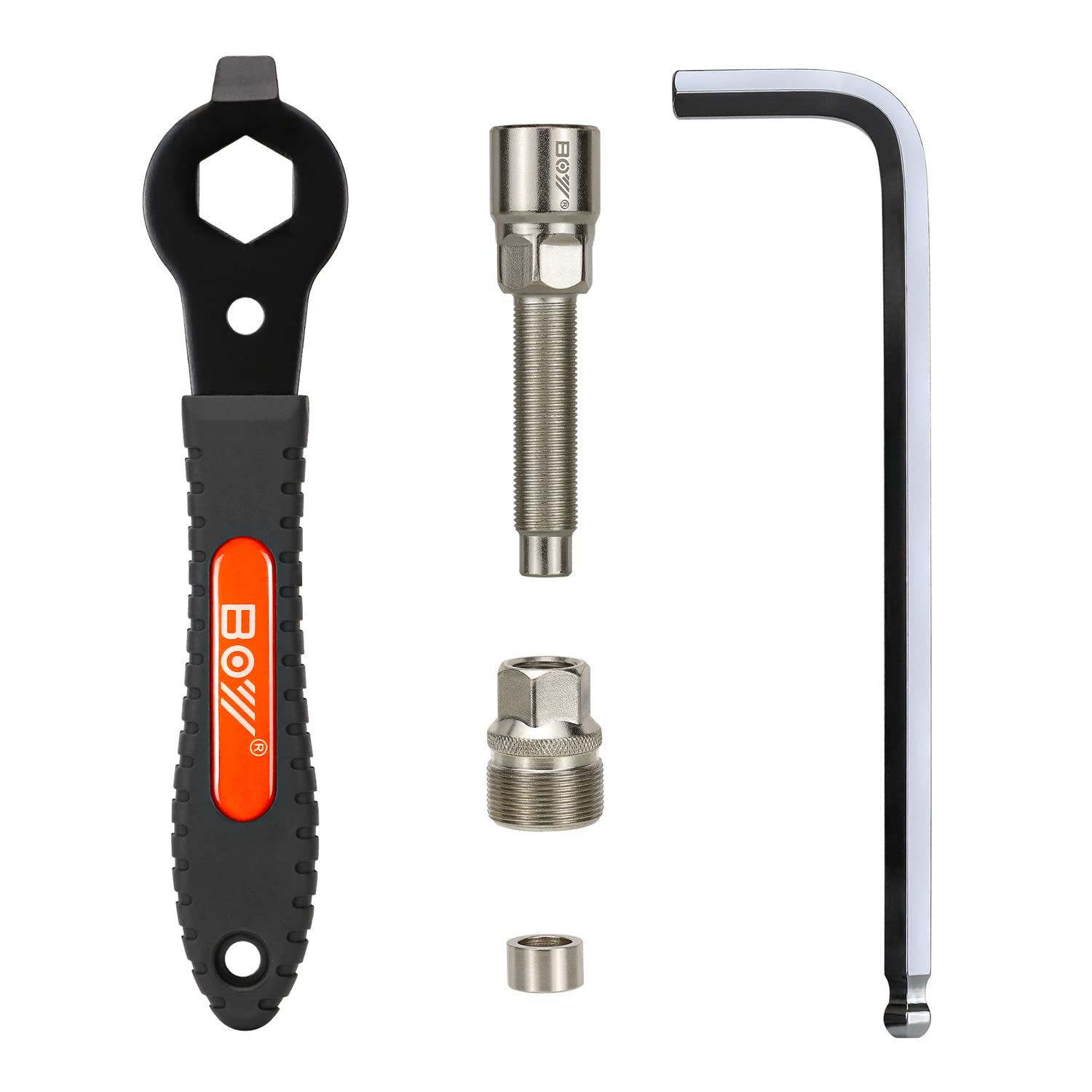 SONZUIA Bike Crank Arm Puller Removal Tools and Bottom Bracket Removal Tool, for Bicycle Square Taper Crank and Spline Crank Arm and for Shimano/ISIS Bottom Bracket