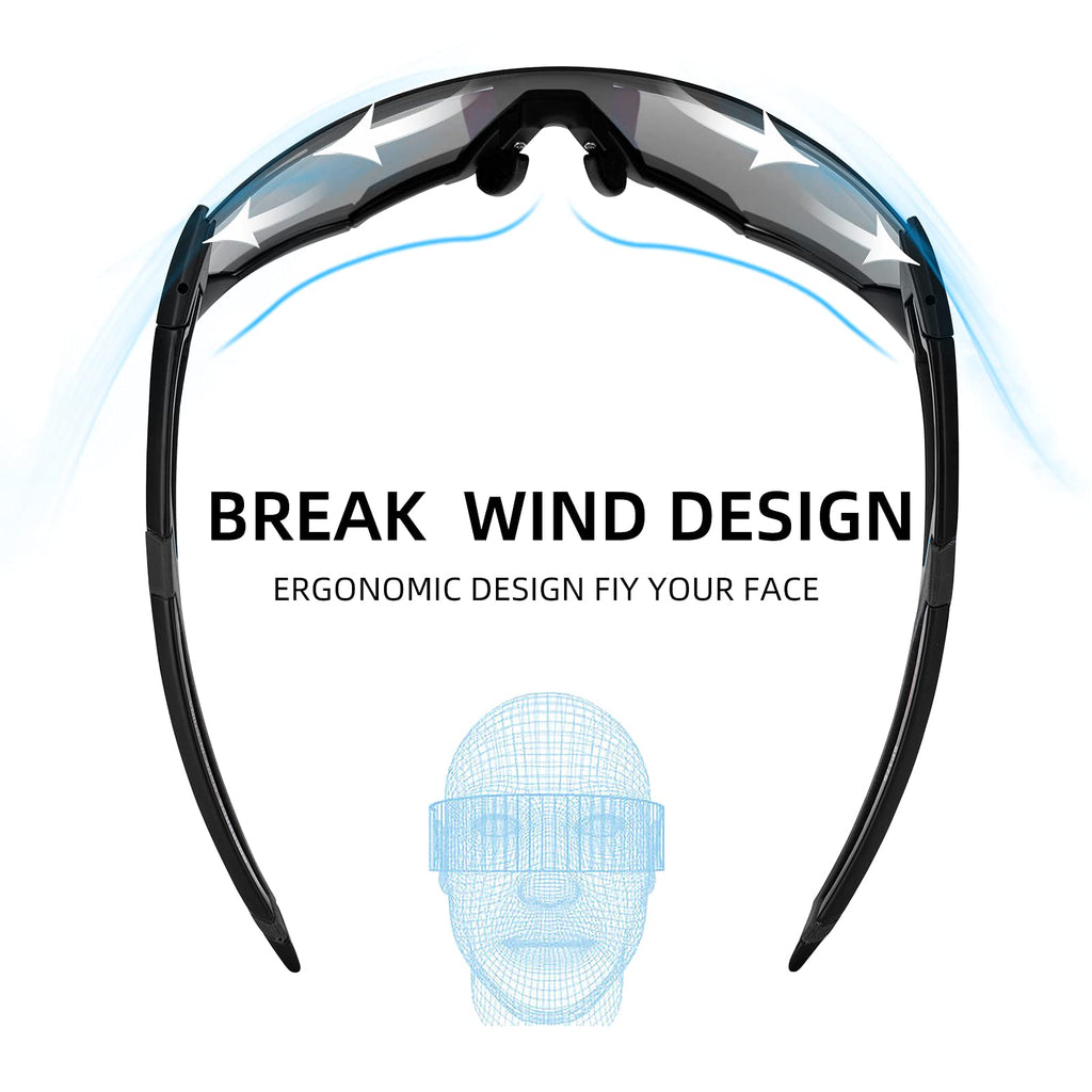 ROCKBROS Photochromic Cycling Sunglasses for Men