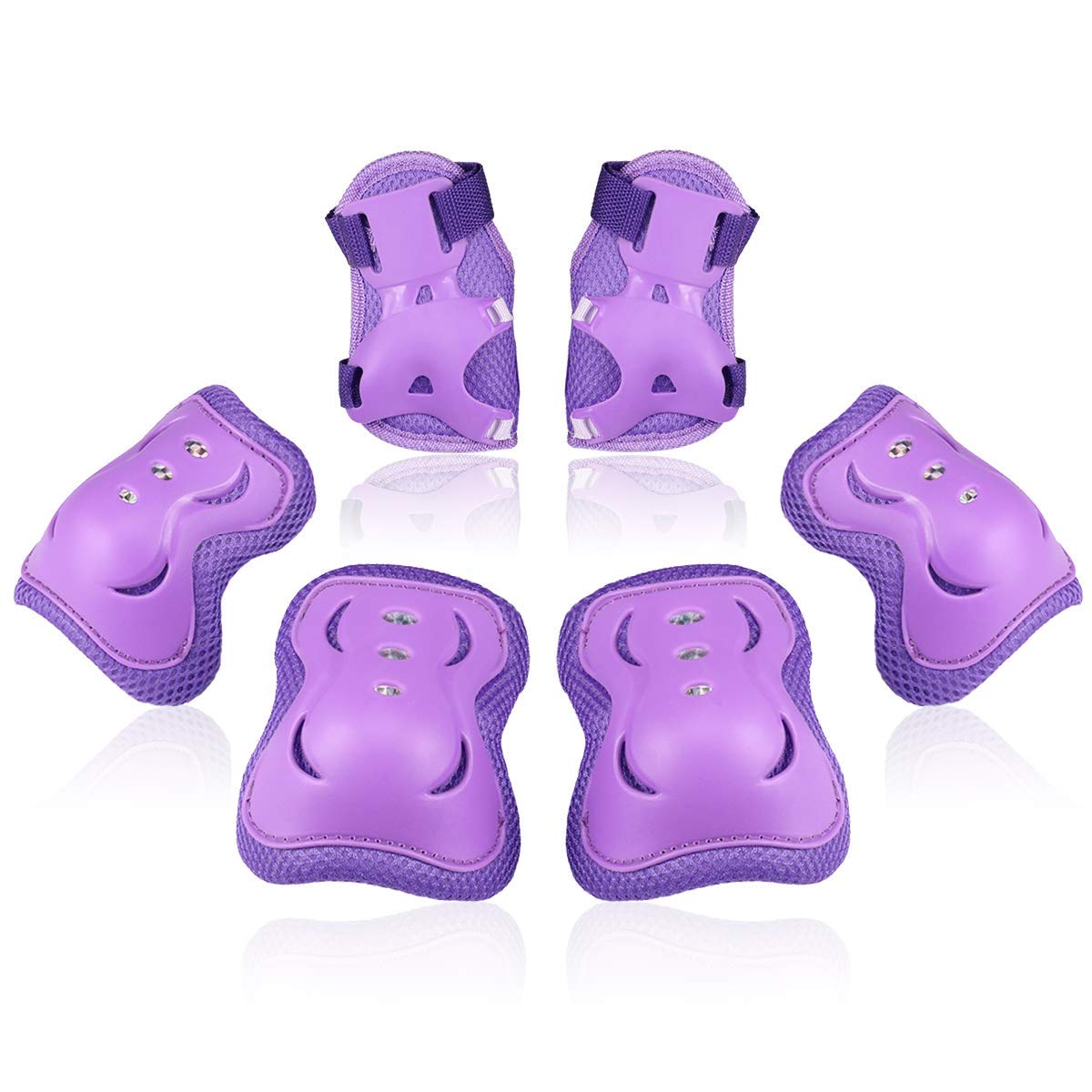BOSONER Kids/Youth Knee Pad Elbow Pads Guards Protective Gear Set for Roller Skates Cycling BMX Bike Skateboard Inline Skatings Scooter Riding Sports