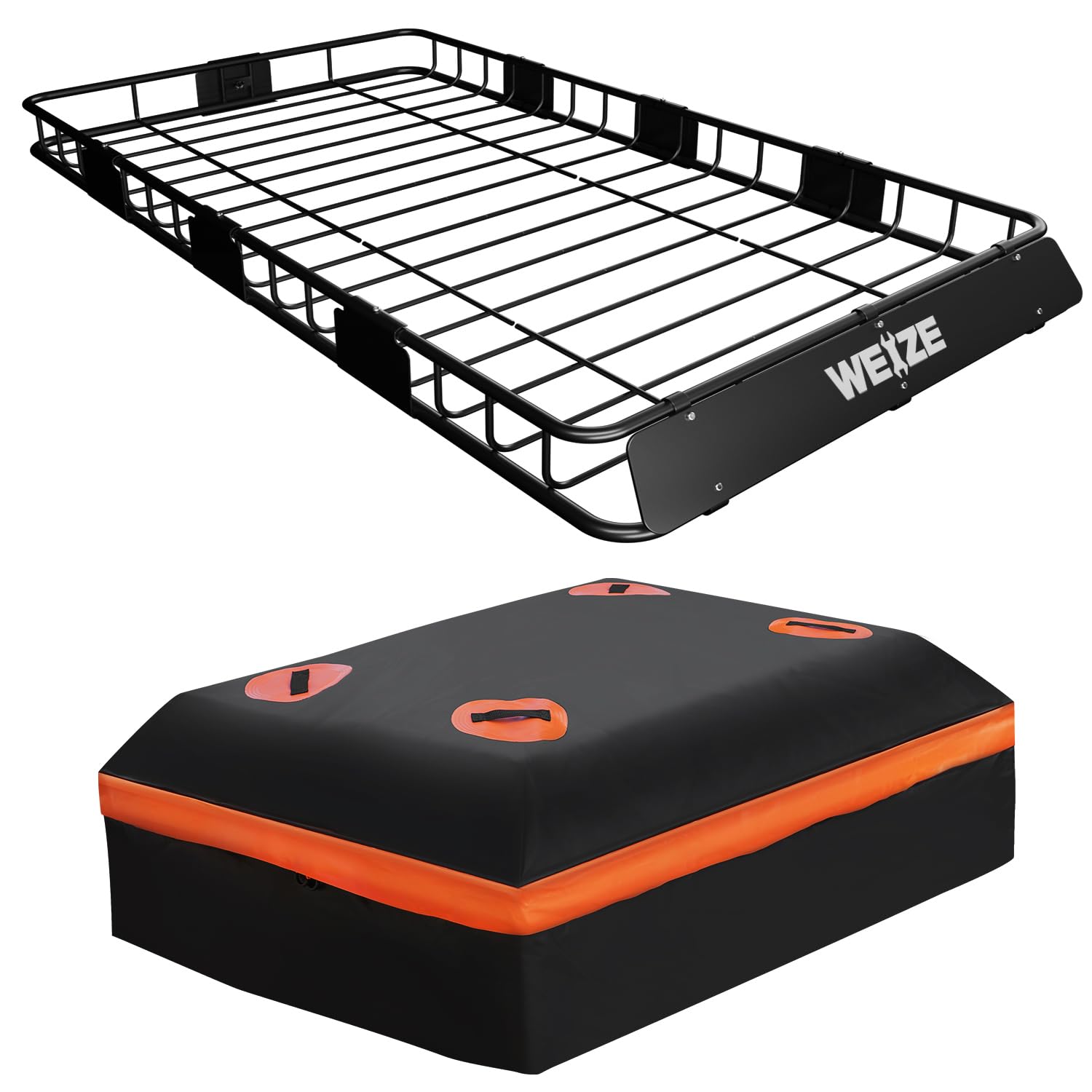 WEIZE Cargo Rack Basket Roof Hitch Mount