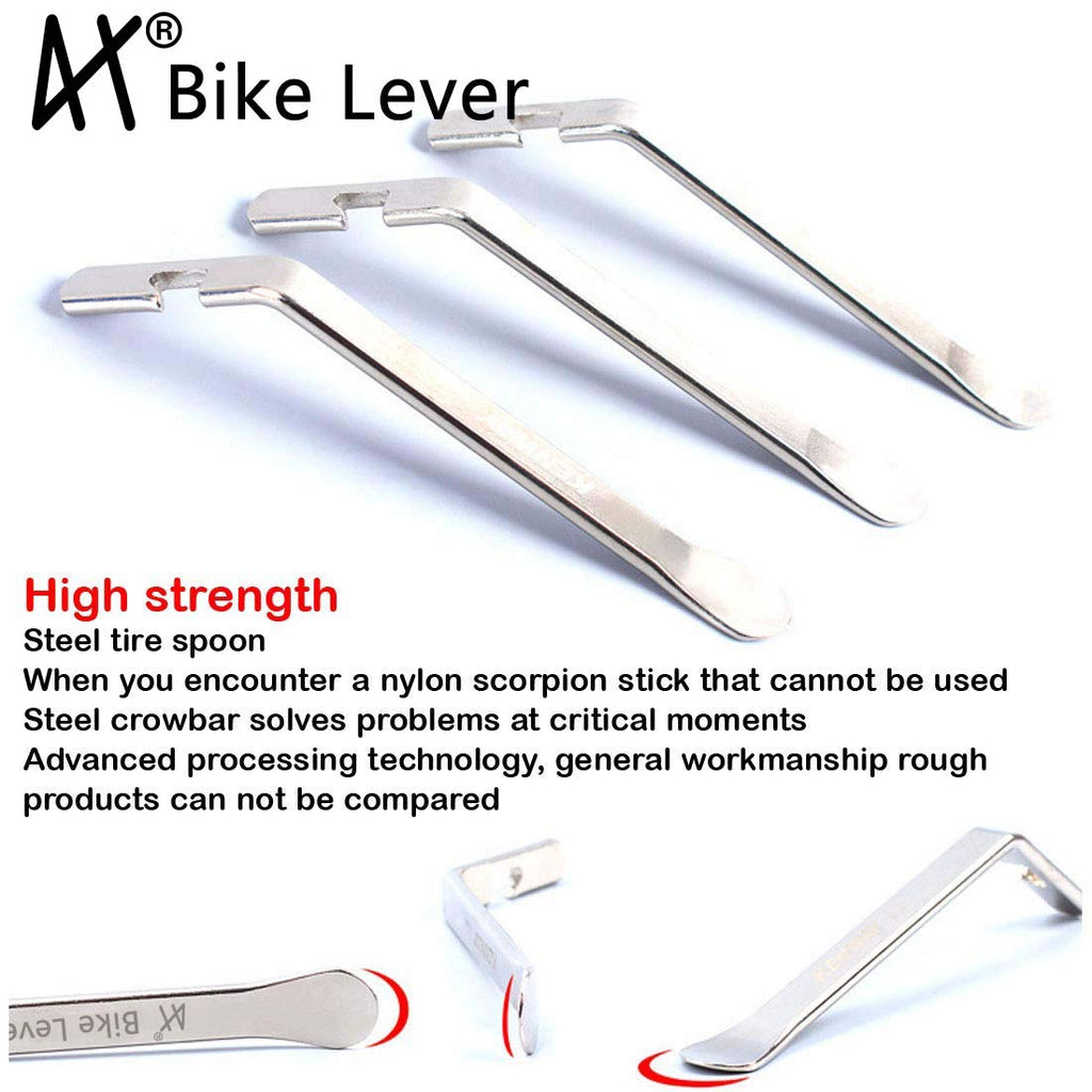 Tragoods Stainless Steel Bicycle Tire Lever Tool Set
