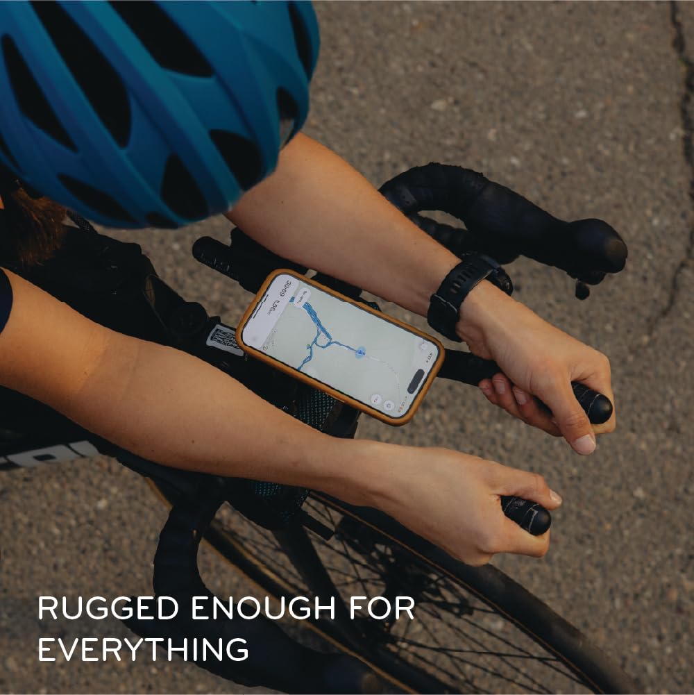 Peak Design Mobile Out Front Bike Mount, V2, Black, SlimLink Technology, Machined Aluminum Construction, Adjustable Cycling Phone Mount, Fits Most Handlebar Sizes, Bike Phone Holder