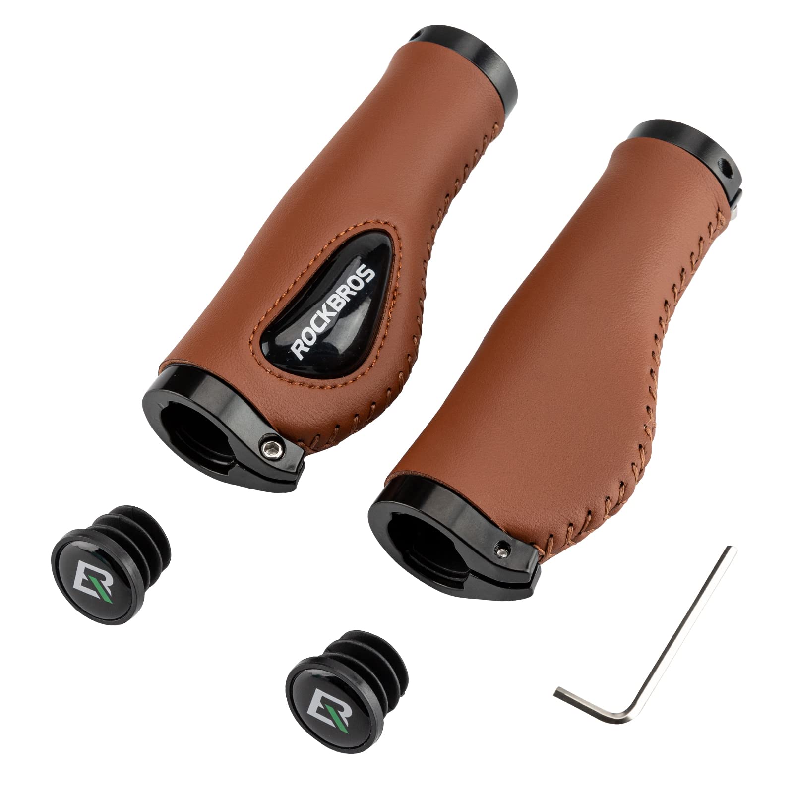 ROCKBROS Bike Handlebar Grips Ergonomics Design Soft Gel Dual Lock