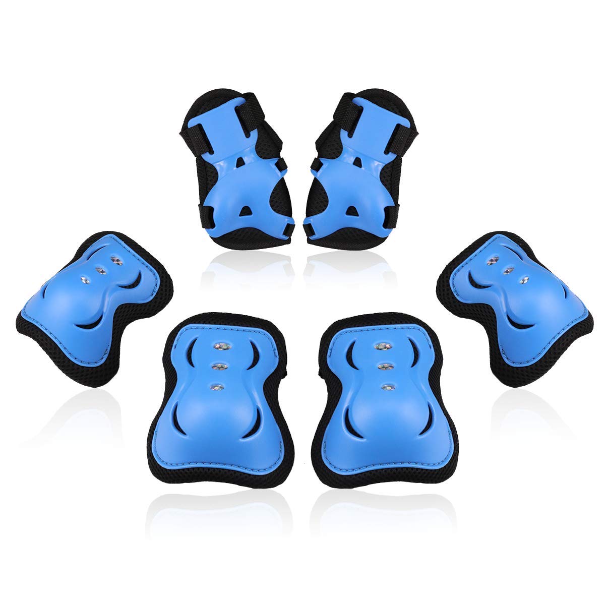 BOSONER Kids/Youth Knee Pad Elbow Pads Guards Protective Gear Set for Roller Skates Cycling BMX Bike Skateboard Inline Skatings Scooter Riding Sports