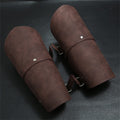 AFPSDLFJDLS Medieval Knight Leather Gauntlet Bracers