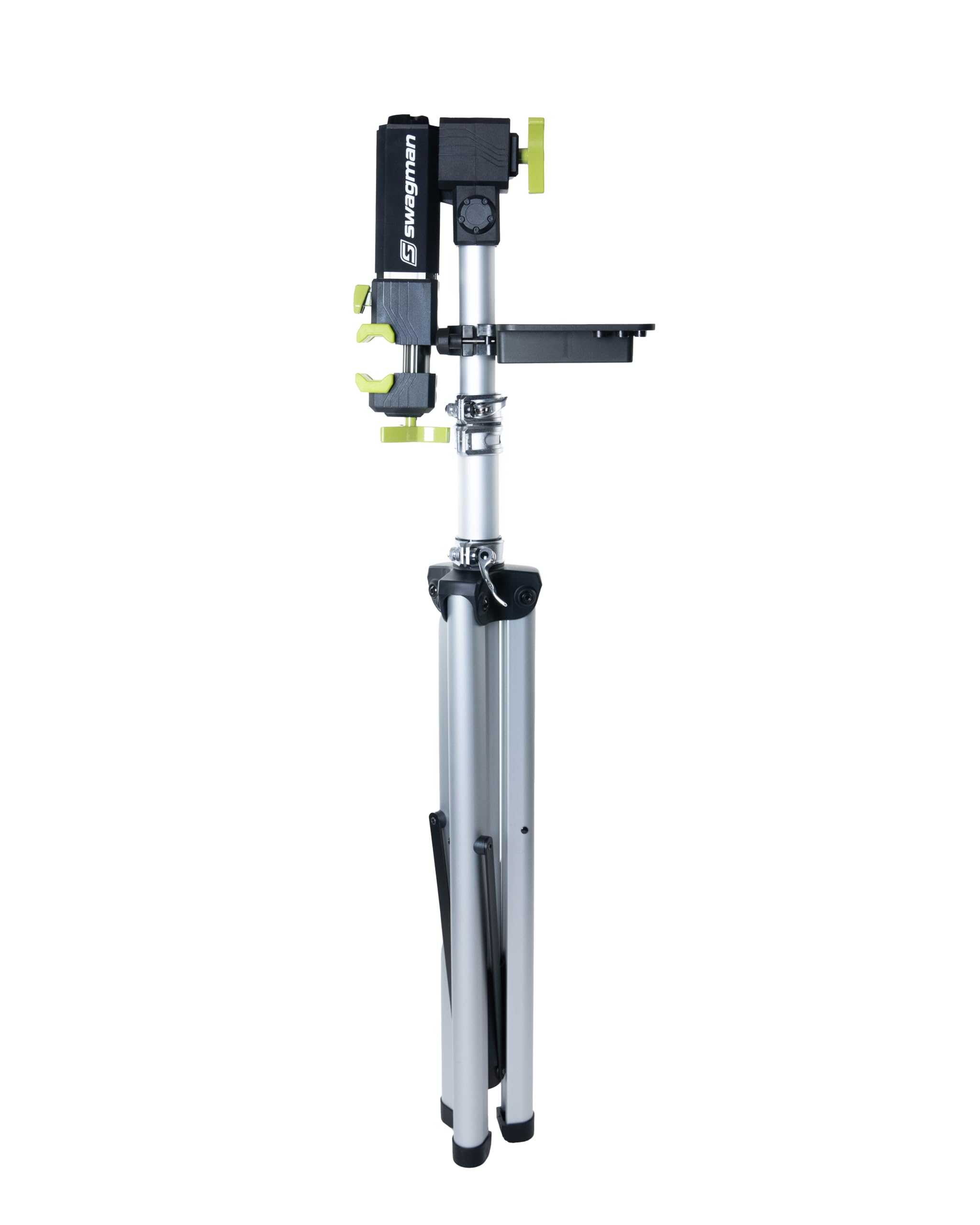 Swagman SpinDocktor Bike Repair Stand – Lightweight Aluminum Maintenance Work Stand with Quick Release Pivoting Clamp Head