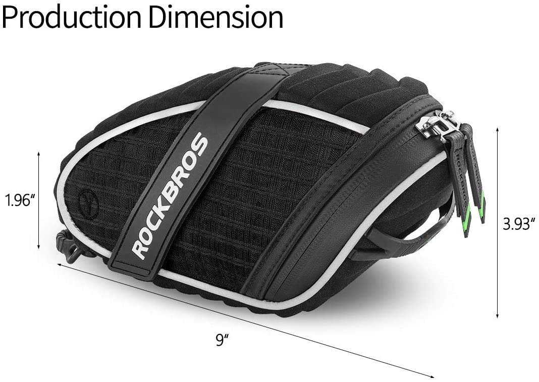 ROCKBROS Bike Saddle Bag Under Seat Bicycle Seat Bag 3D Shell for MTB/Road