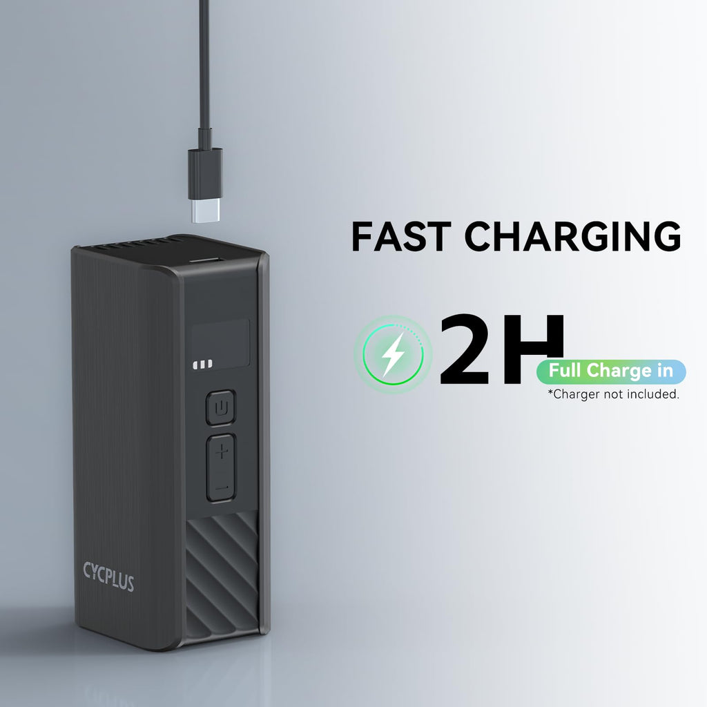 CYCPLUS Electric Bike Pump, A3Mini, 120 PSI, Brushless Motor, with Display