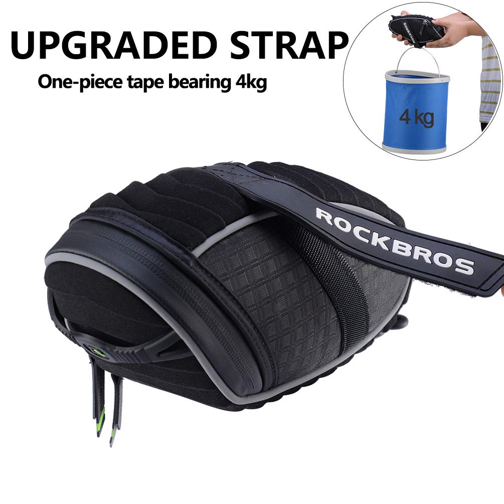 ROCKBROS Bike Saddle Bag Under Seat Bicycle Seat Bag 3D Shell for MTB/Road