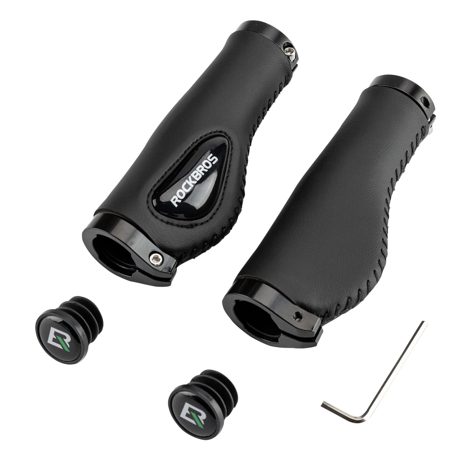 ROCKBROS Bike Handlebar Grips Ergonomics Design Soft Gel Dual Lock