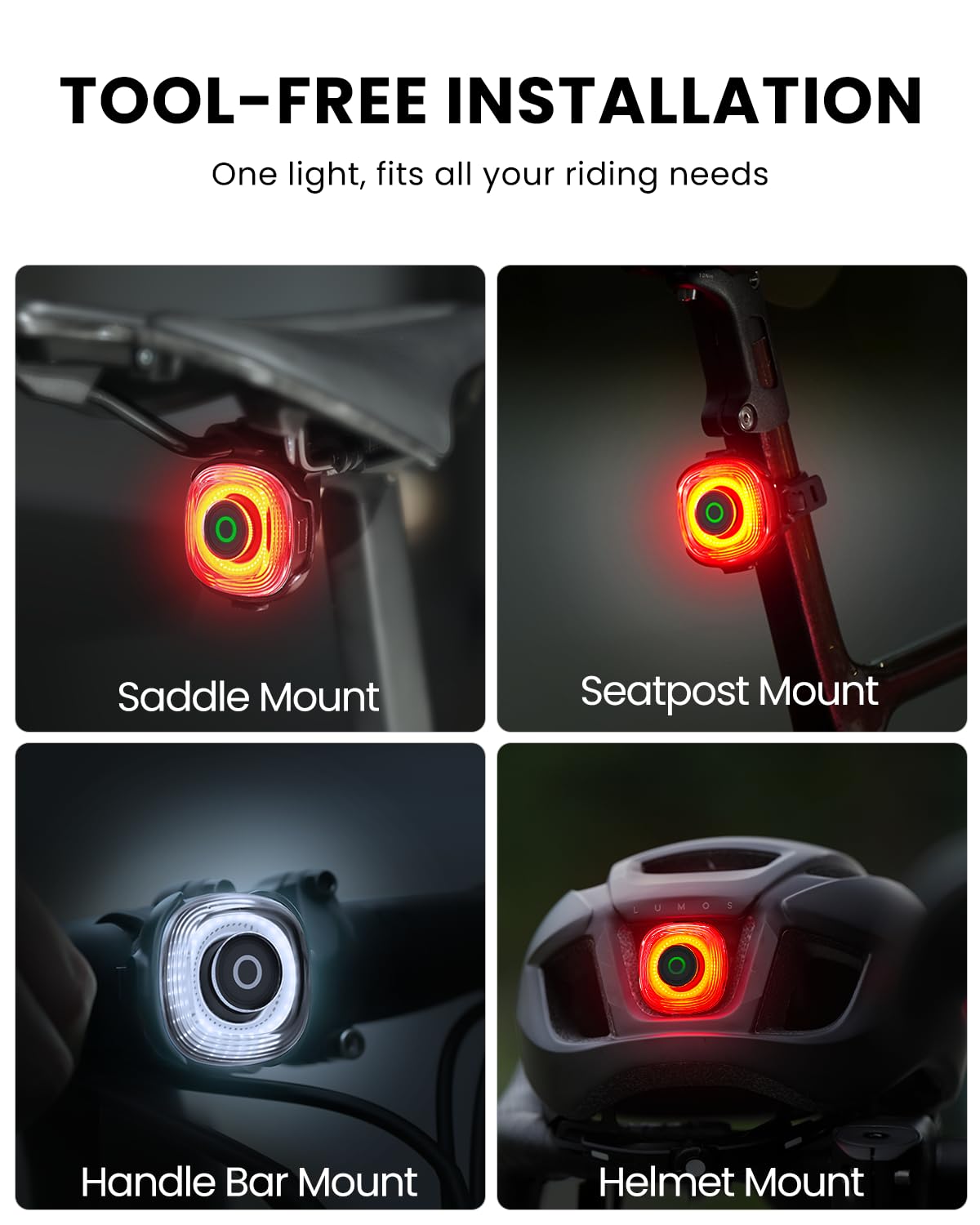 Magicshine HORI1300S & SEEMEE 150 MAG Bike Lights Front and Back, FTR LightSync One-Touch Control, 1300LM Front & 150LM Magnetic Rear Light, USB-C Rechargeable IPX6 Waterproof for Night Riding