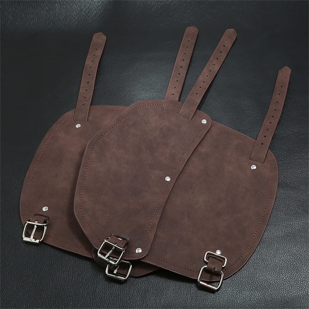 AFPSDLFJDLS Medieval Armor Gloves Wide Cuff Bracers Bracelet Men Steampunk Gauntlet Knights Templar Leather