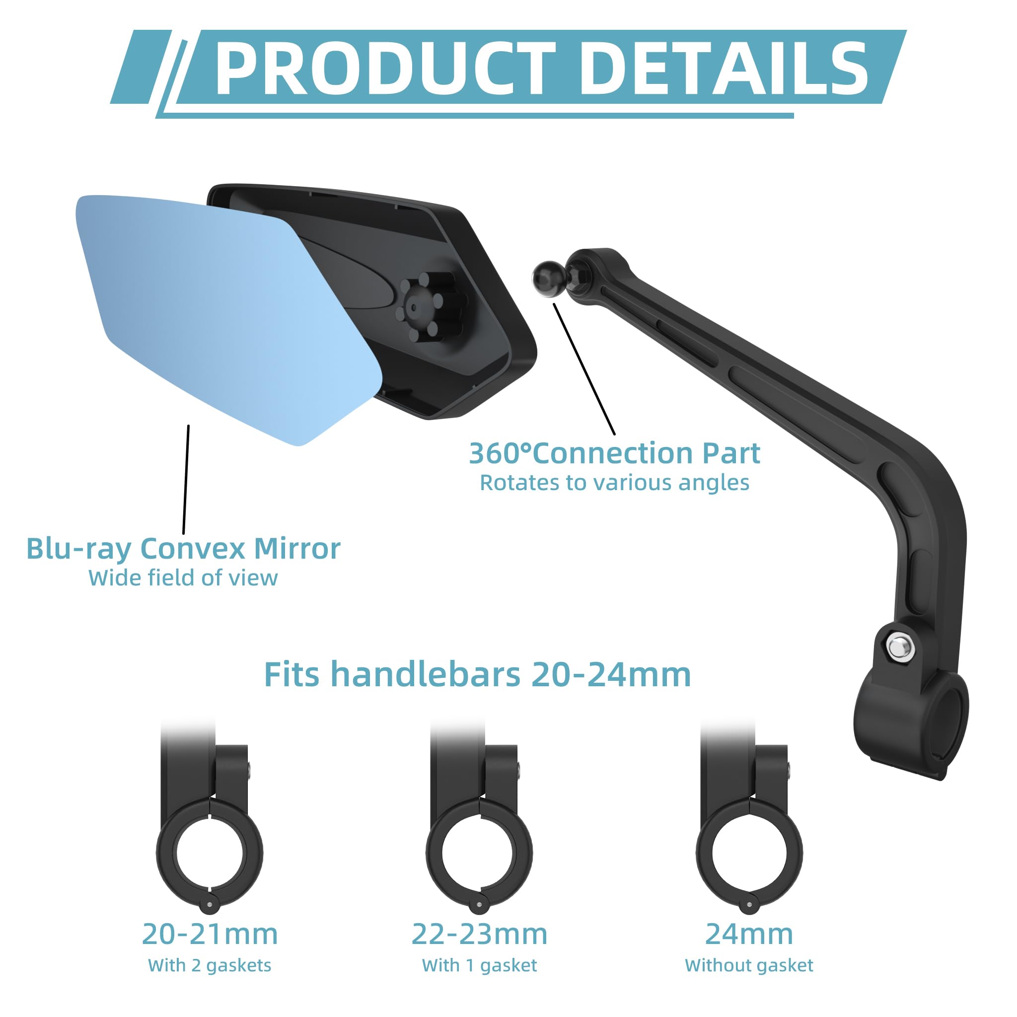 2 Pack Bike Mirrors