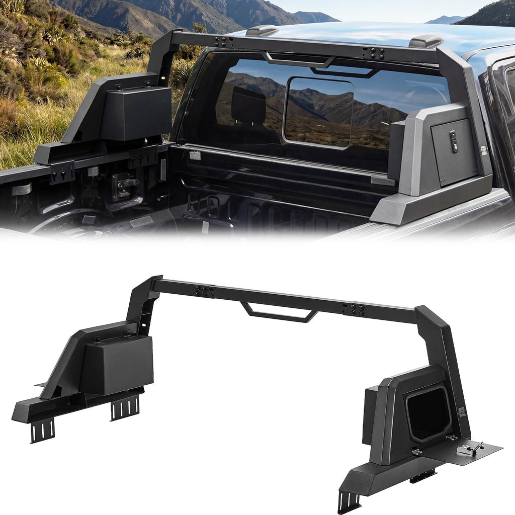 JOYTUTUS Roll Bar with Cargo Basket or Storage Lock Boxes