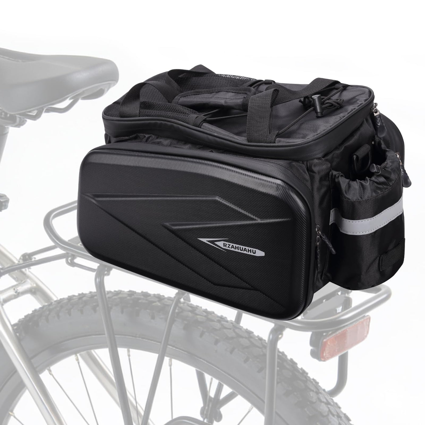 WMAWJBT Hardshell Rear Bike Rack Bag with Shoulder Strap