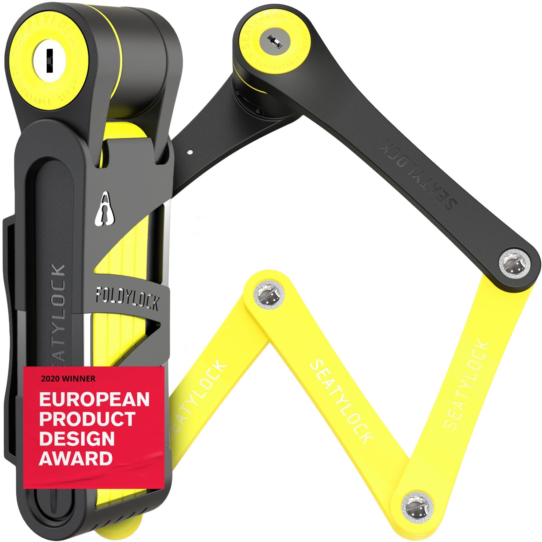 Seatylock FoldyLock Compact Lightweight Patented Folding Bike Lock 33.5 in