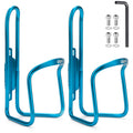 USHAKE Water Bottle Cages, Basic MTB Bike Bicycle Alloy Aluminum Lightweight Water Bottle Holder Cages Brackets(2 Pack- Drilled Holes Required)