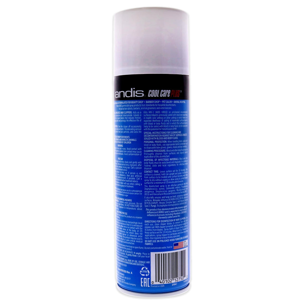Andis Cool Care Plus Blade Cleaner Spray 15.5 oz, 6-Pack