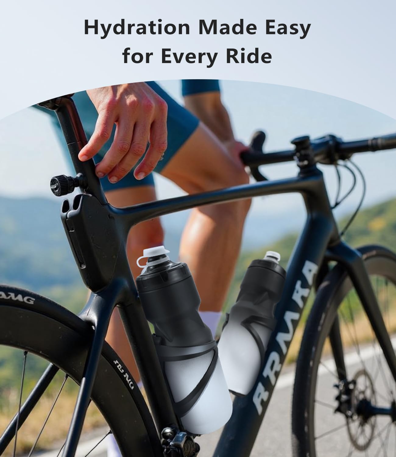 Ultralight Nylon Bike Water Bottle Cage for 22–25 oz Bottles