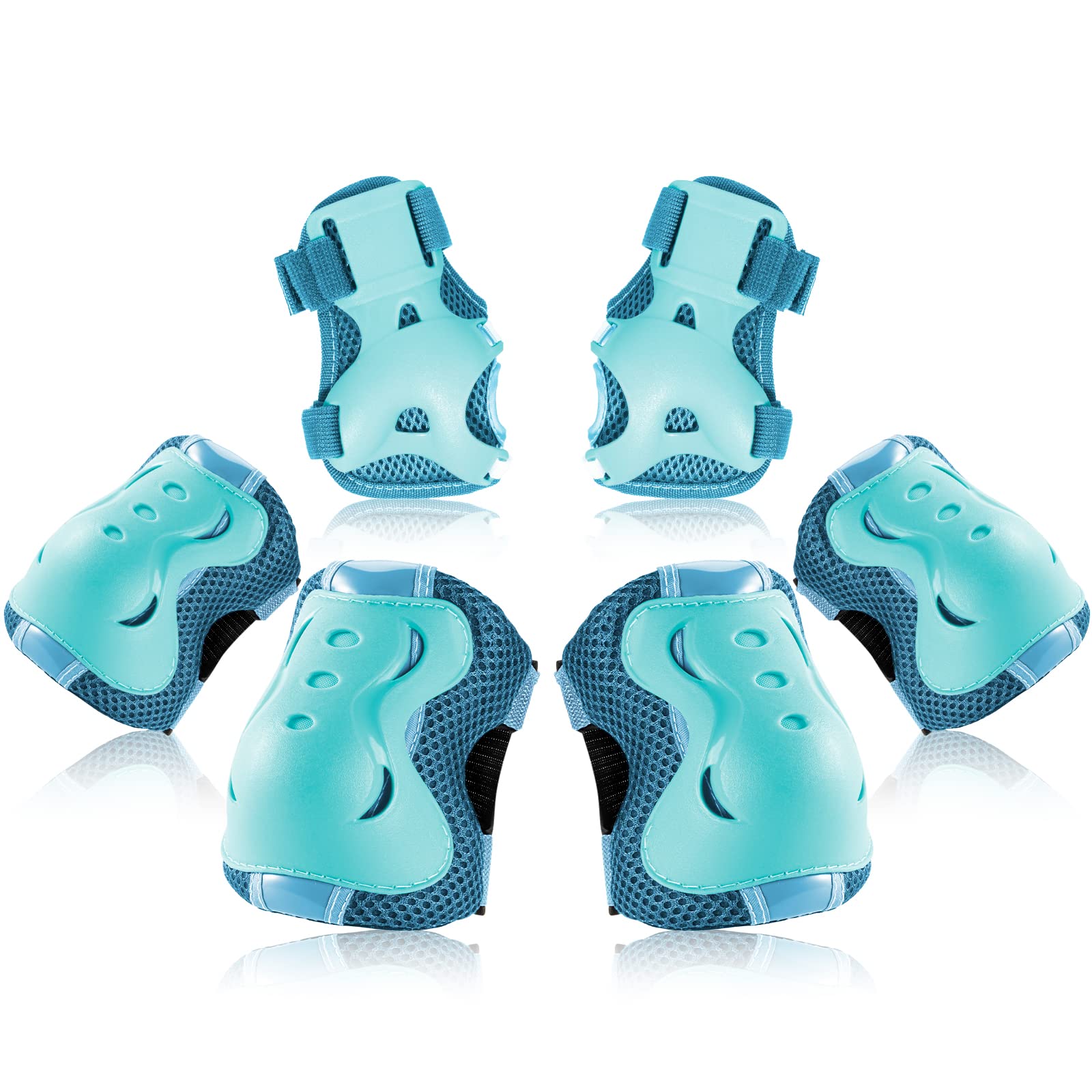 BOSONER Kids/Youth Knee Pad Elbow Pads Guards Protective Gear Set for Roller Skates Cycling BMX Bike Skateboard Inline Skatings Scooter Riding Sports