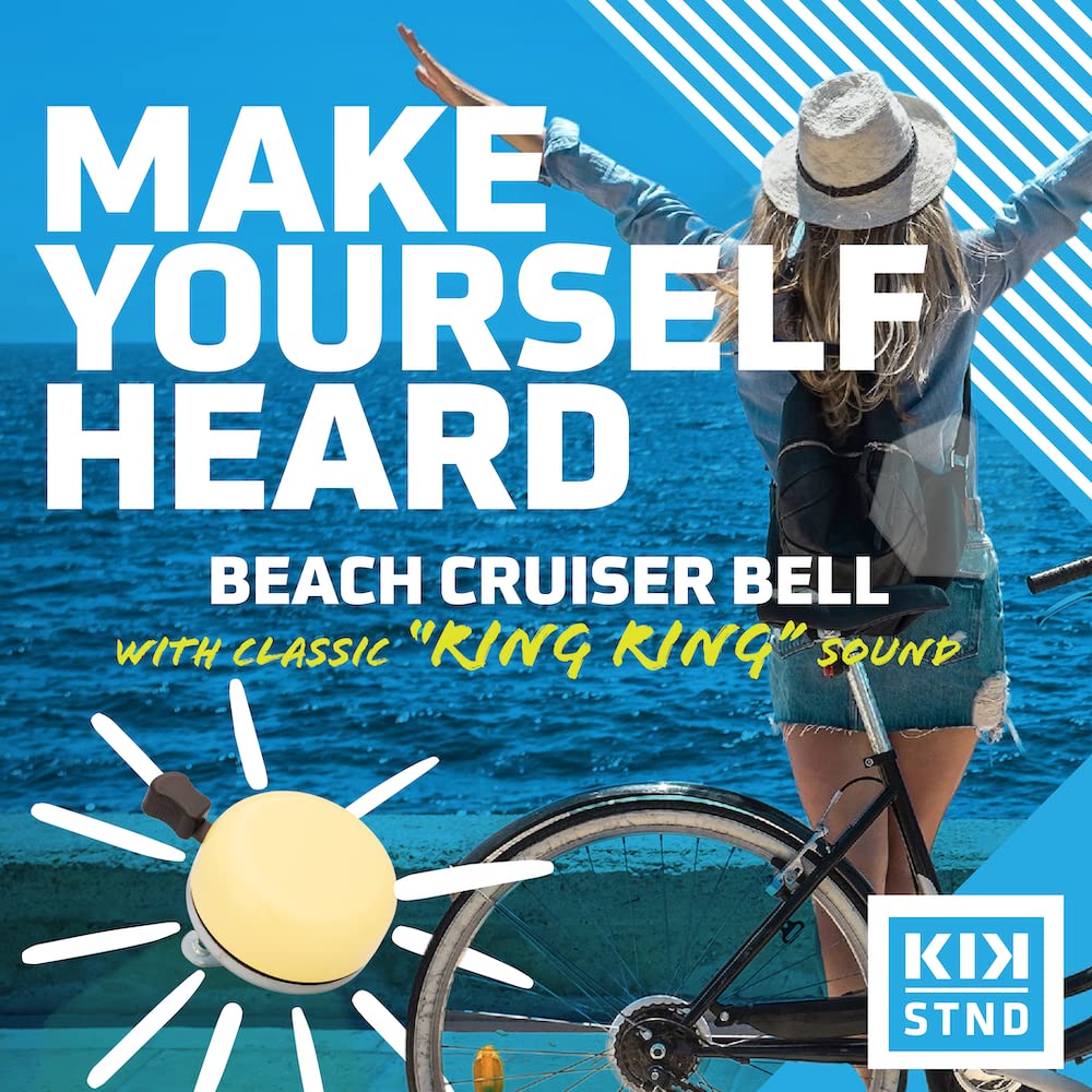 Kickstand Cycleworks Classic Beach Cruiser Bicycle Bell - Multiple Color Options