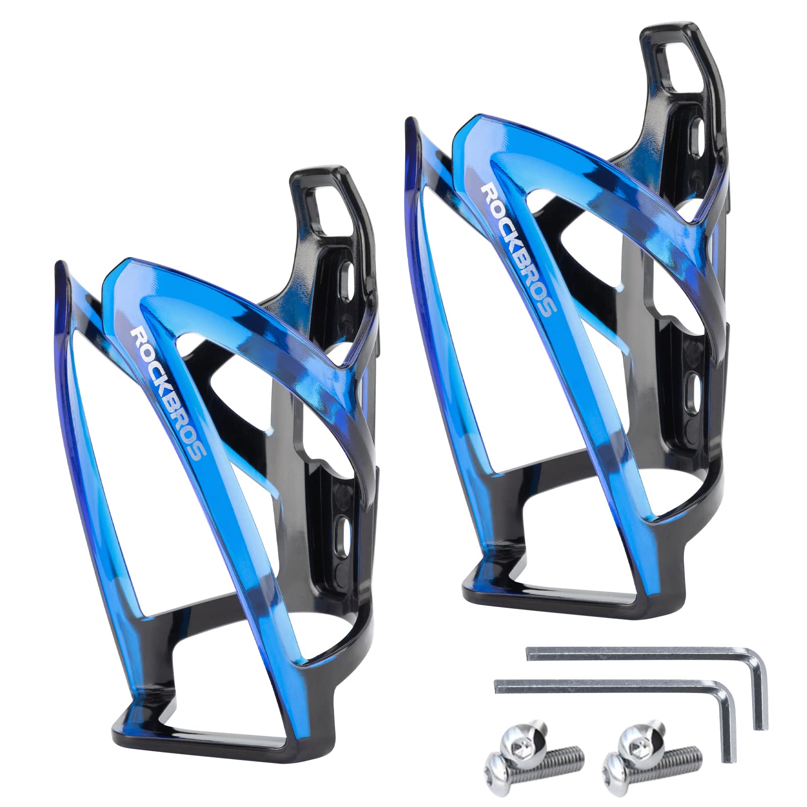 ROCKBROS Bike Water Bottle Holder Ultra-Light Durable Bicycle Bottle Cages with Screws Tool, Universal Bike Cup Holder Rack for Road MTB Bikes…