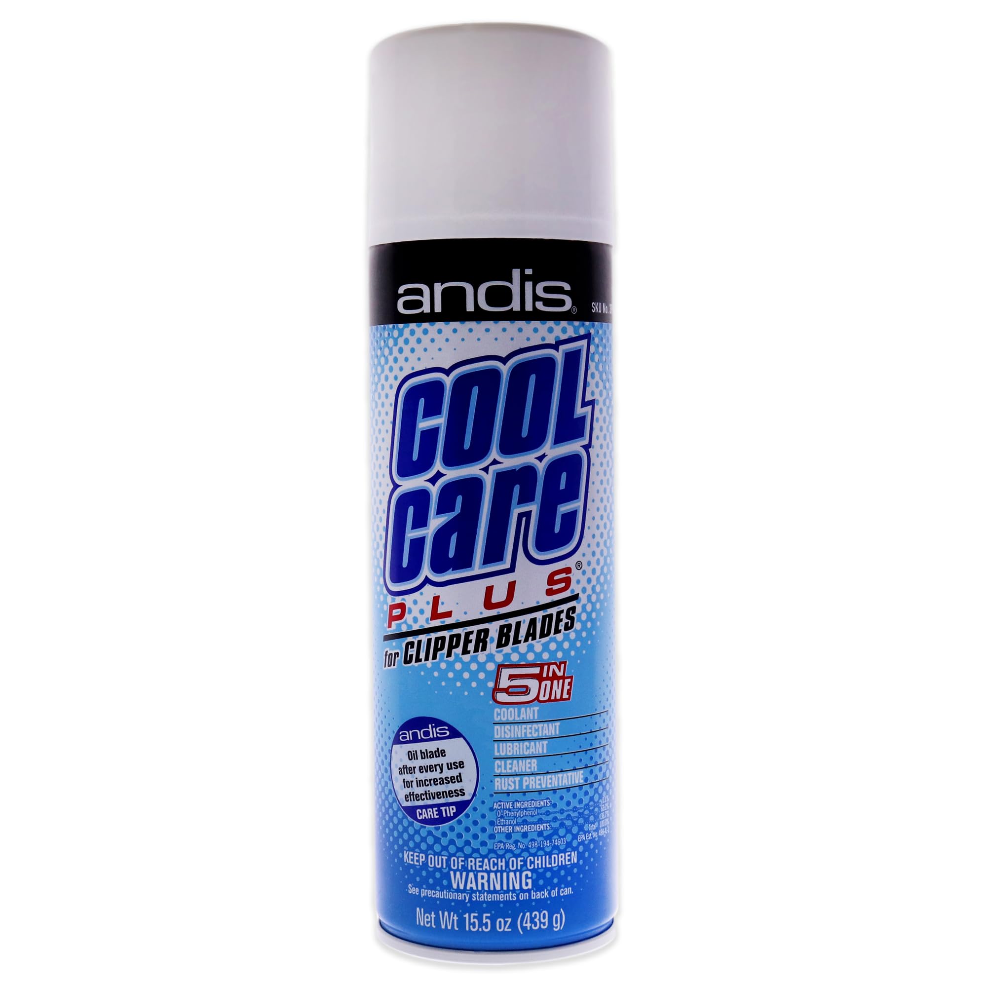 Andis Cool Care Plus For Blades 15.5 Ounce Aerosol (458ml) (6 Pack)