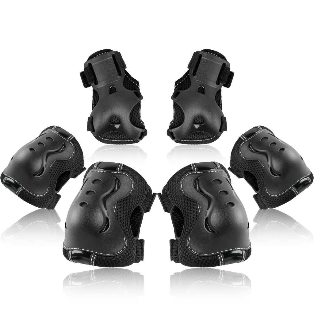 BOSONER Kids/Youth Knee Pad Elbow Pads Guards Protective Gear Set for Roller Skates Cycling BMX Bike Skateboard Inline Skatings Scooter Riding Sports
