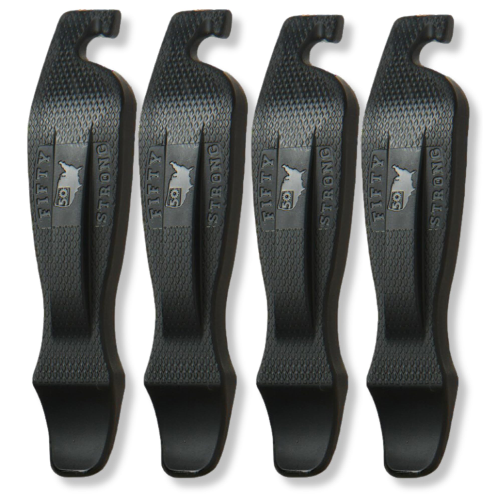50 Strong | Bike Tire Levers & Tire Tool, Set of 4, Road, MTB & BMX
