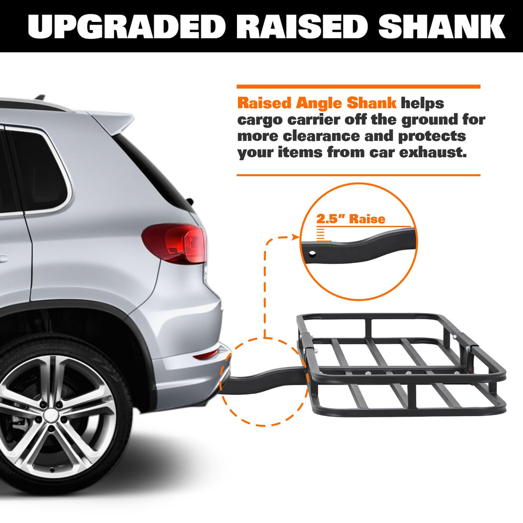 WEIZE Cargo Rack Basket Roof Hitch Mount