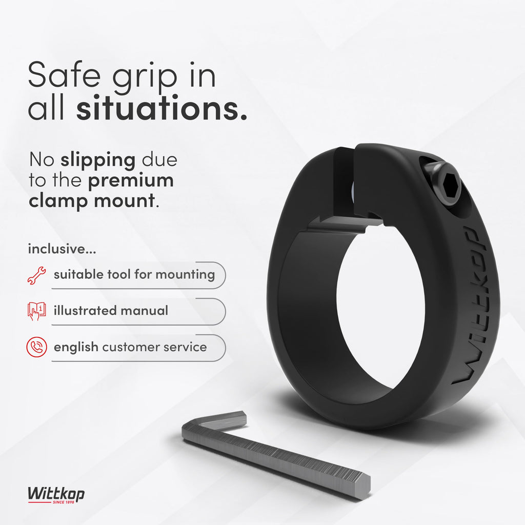 Wittkop Bike Grips With Innovative 3-Zone Design Made in Germany - Ergonomic Non-Slip Comfort and EFC Zones for Optimized Grip & Comfort - Handlebar