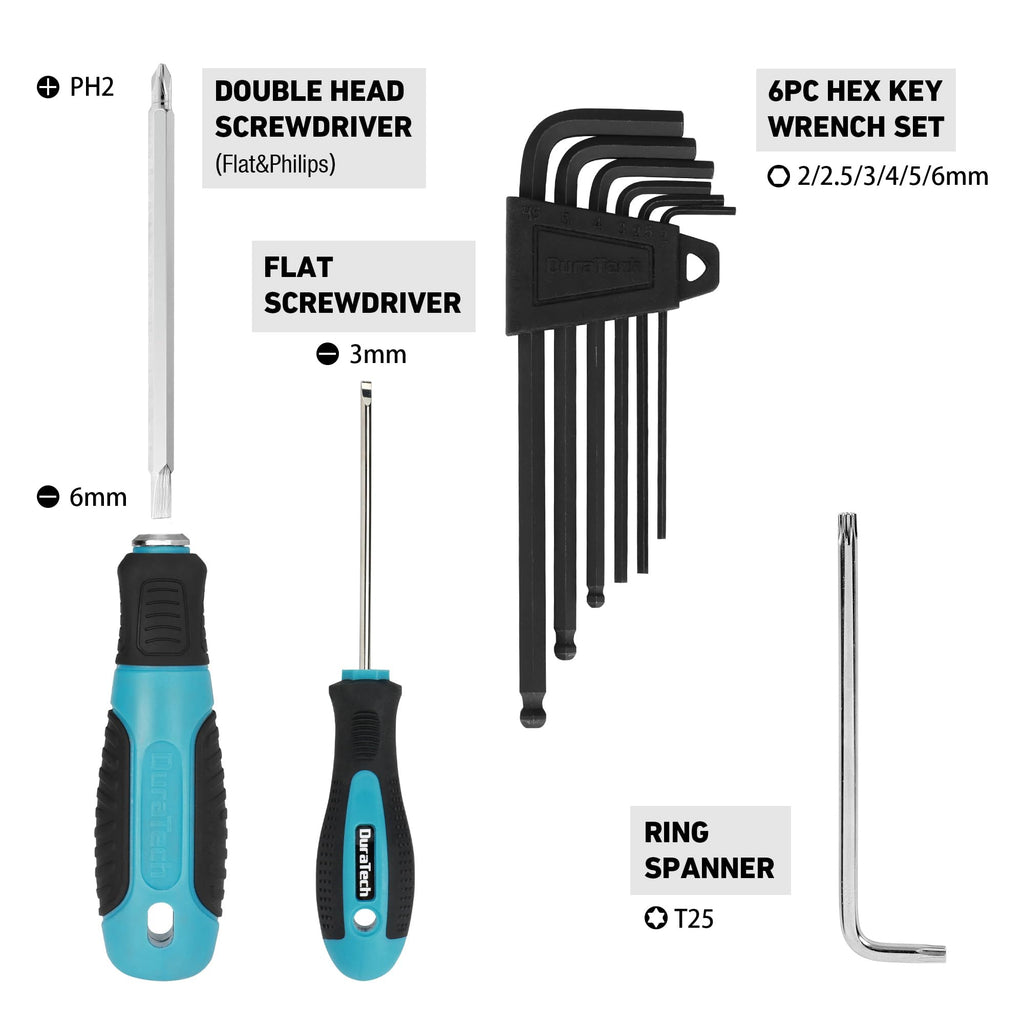 DURATECH Complete Bicycle Repair & Maintenance Tool Kit