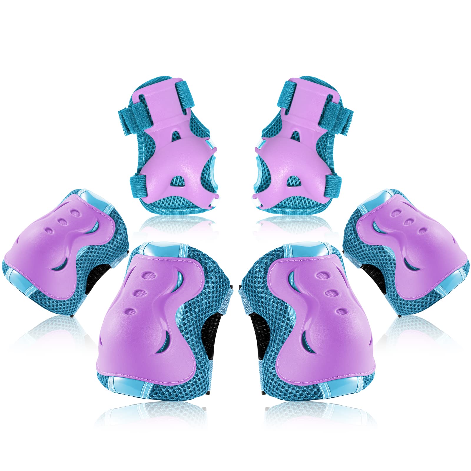BOSONER Kids/Youth Knee Pad Elbow Pads Guards Protective Gear Set for Roller Skates Cycling BMX Bike Skateboard Inline Skatings Scooter Riding Sports