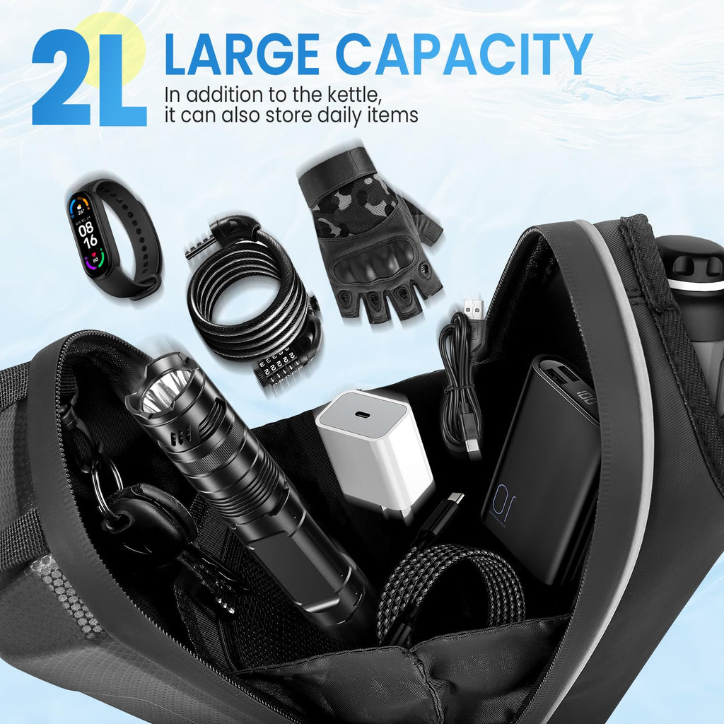 GXCROR 2L Waterproof Electric Scooter Handlebar Bag