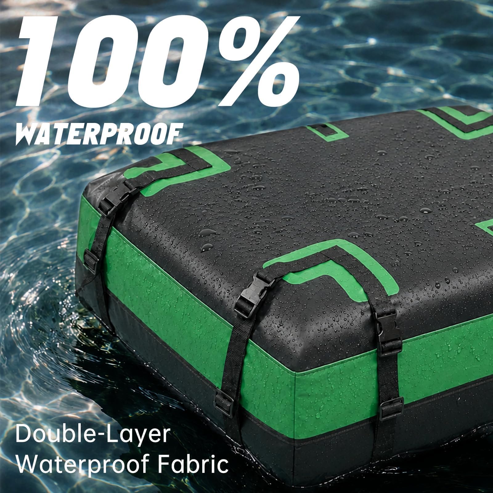 CROSSHIP 20 Cubic Feet Car Roof Bag and Basket