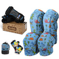Simply Kids BUNDLE: Knee Pads, Elbow Pads, Bike Gloves and Wrist Guards for Child Boy Girl Toddler I One Set for All Sports Roller-Skating Balance Bike Skateboard