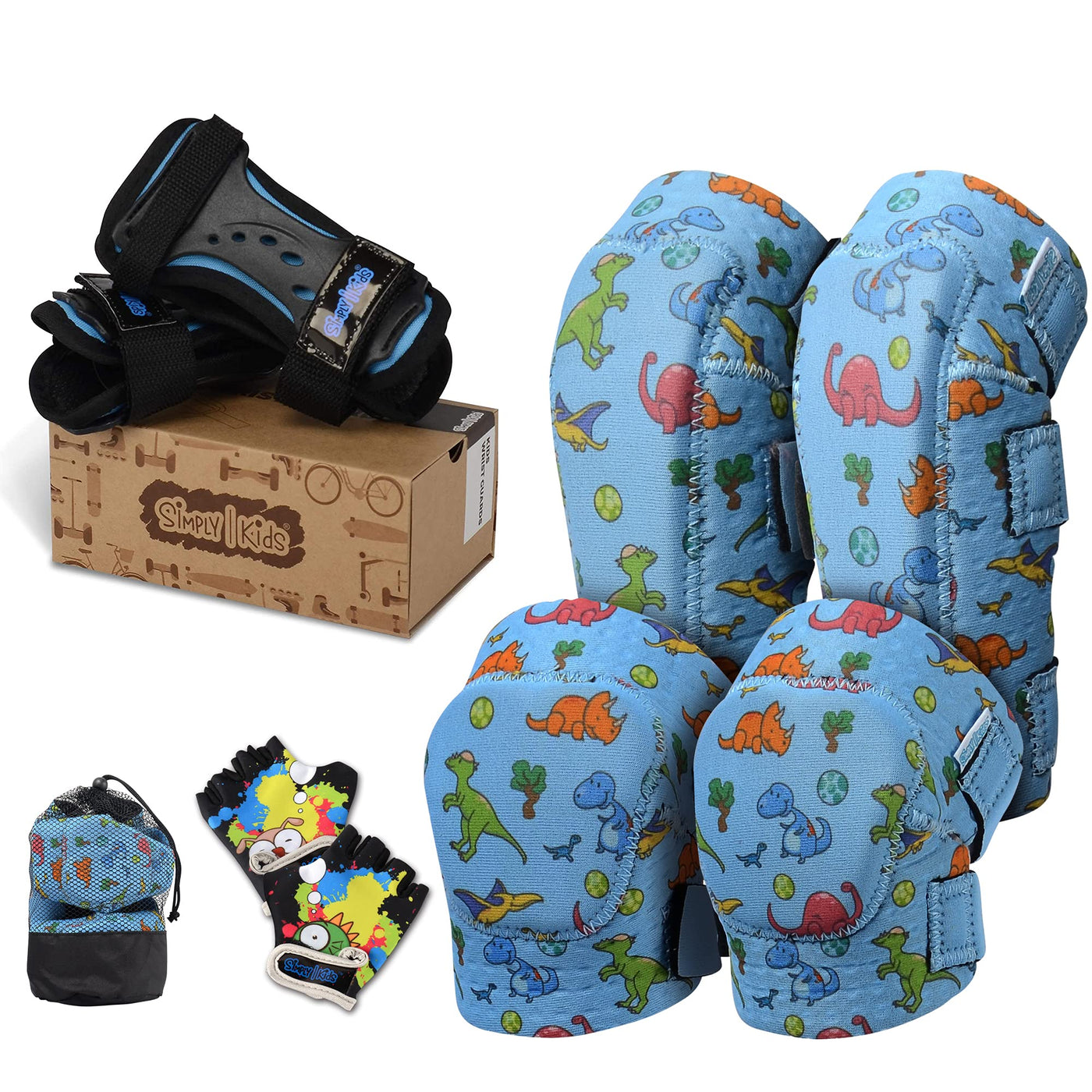 Simply Kids Protective Pad Set with Gloves & Wrist Guards