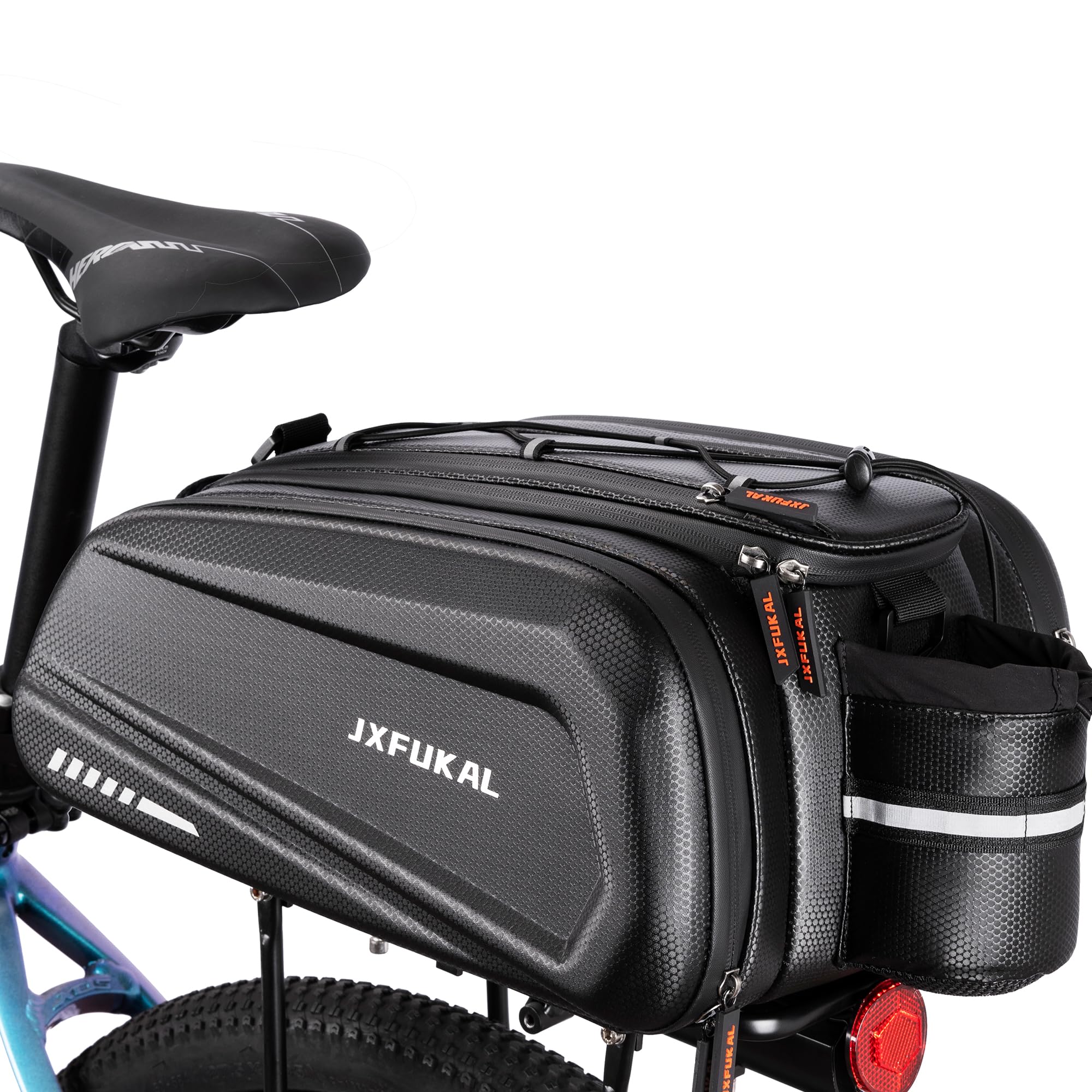 JXFUKAL Bike Bags for Bicycle Rear Rack - 9.5L/17L/40L Hard Shell Ebike Bag